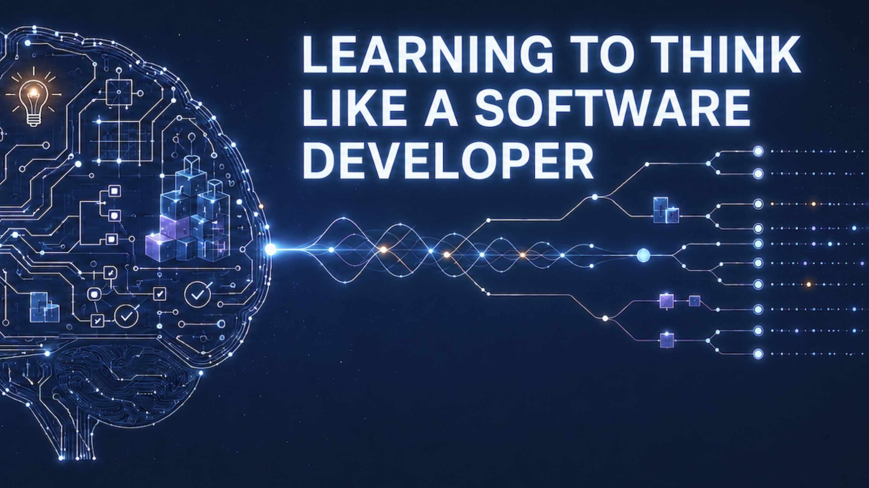 Learning to think like a software developer