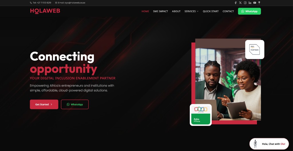 Holaweb | Digital Inclusion & Cloud Enablement